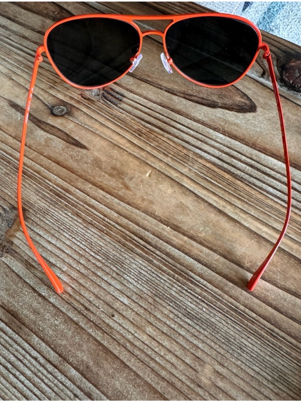Michael Kors Orange and Black Aviator Sunglasses - Picture 2 of 2